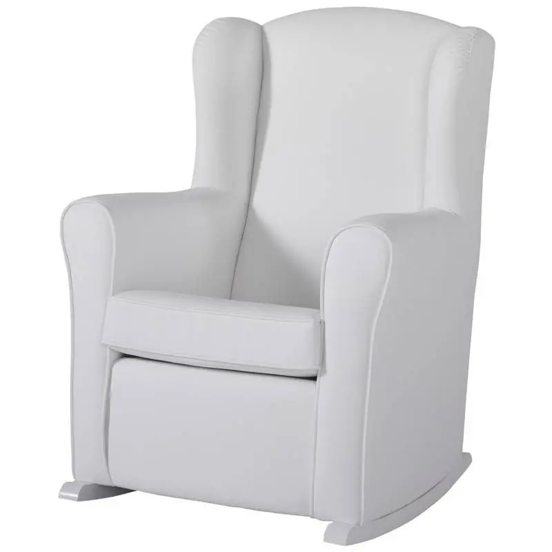 Sillon De Lactancia Nanny Polipiel Blanco Patas Blanco de Micuna